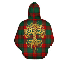 Stewart Atholl Modern Tartan Hoodie - Tree Of Life