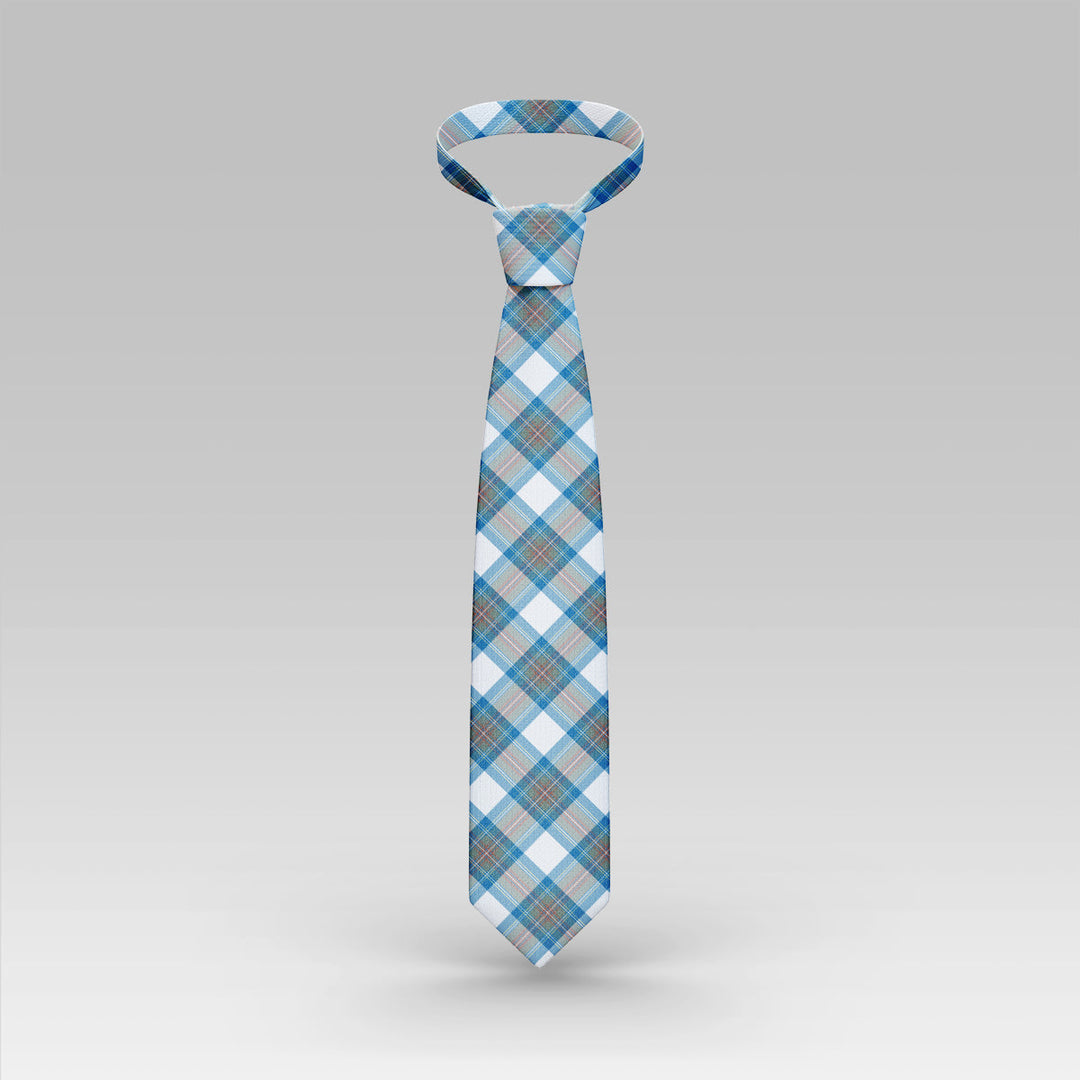 Stewart Muted Blue Tartan Classic Tie