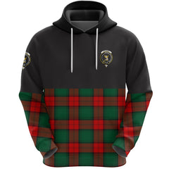 Stewart Atholl Modern Clan Half Of Tartan Hoodie