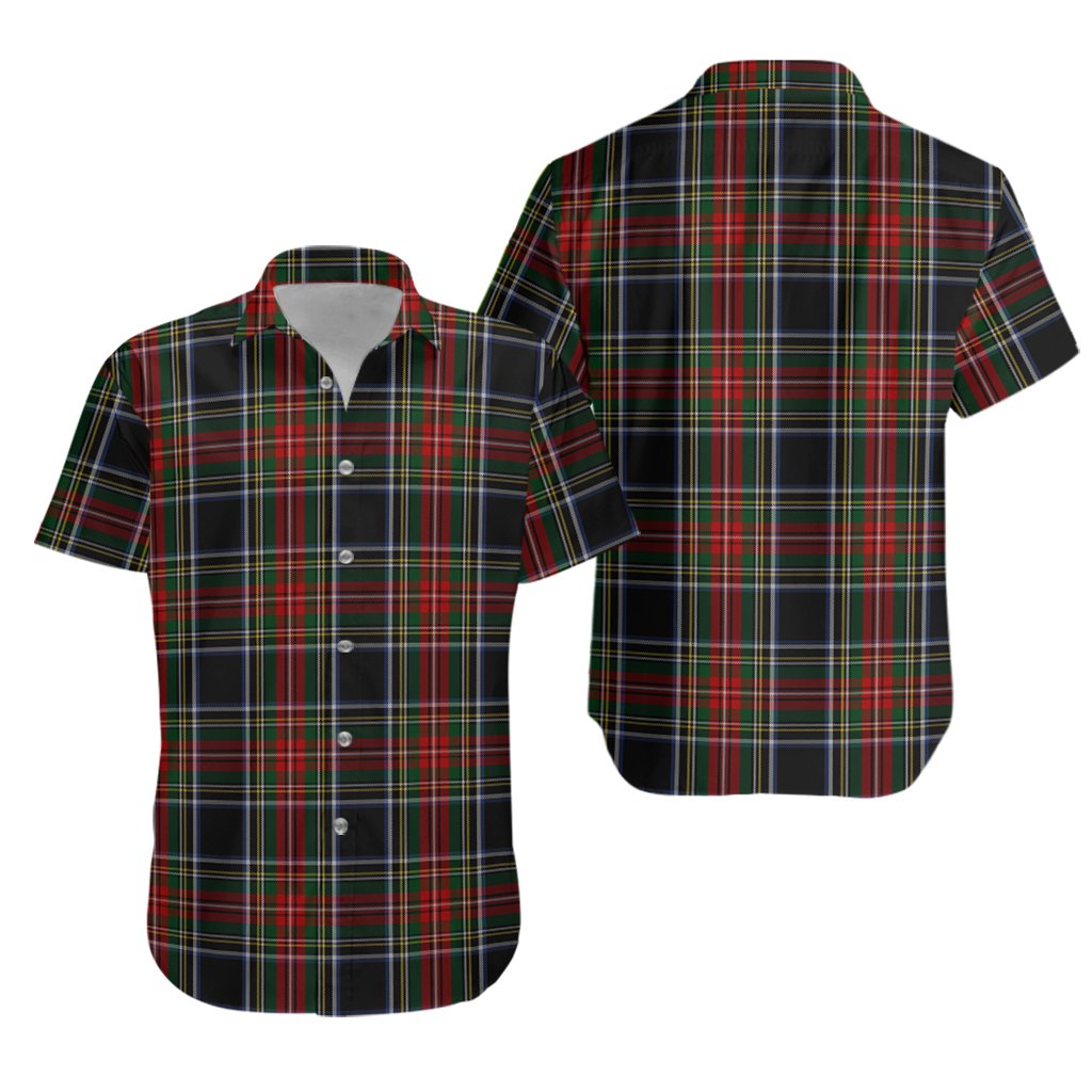 Stewart Black 03 Tartan Hawaiian Shirt