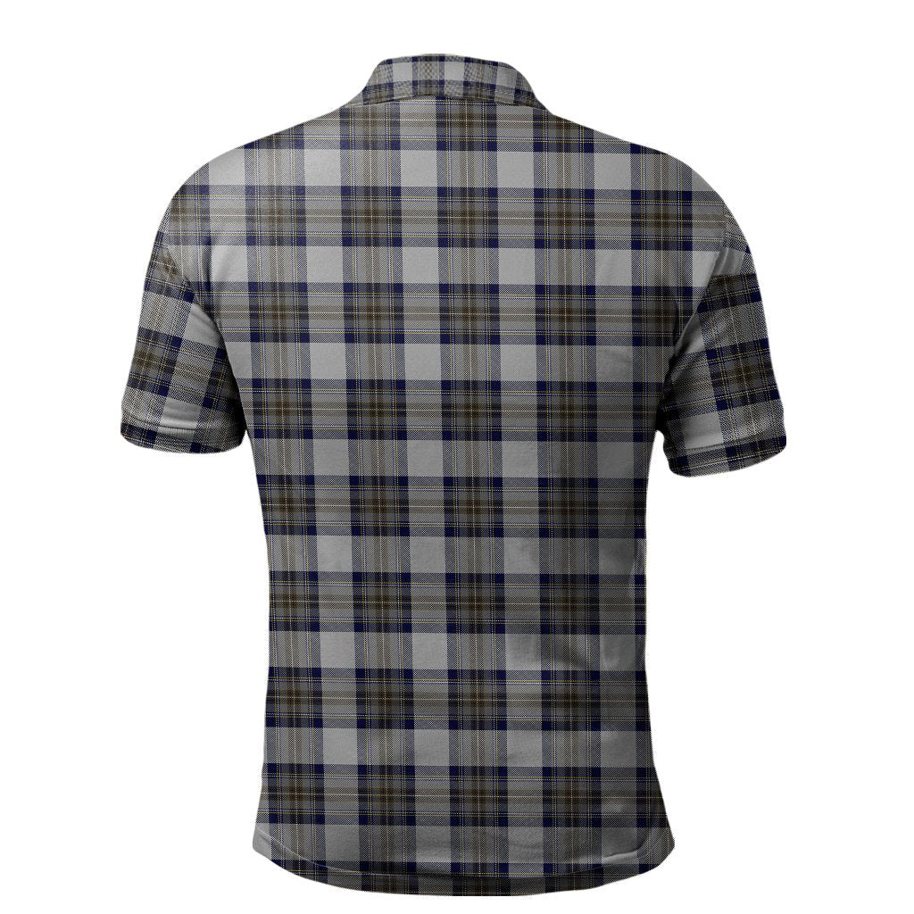 Stewart Dress Blue Tartan Polo Shirt