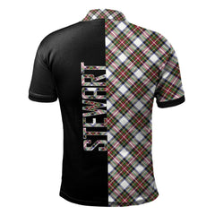 Stewart Dress Modern Tartan Polo Shirt Half of Me - Cross Style