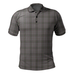 Stewart Grey Tartan Polo Shirt