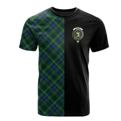 Stewart Hunting Modern Tartan T-Shirt Half of Me - Cross Style