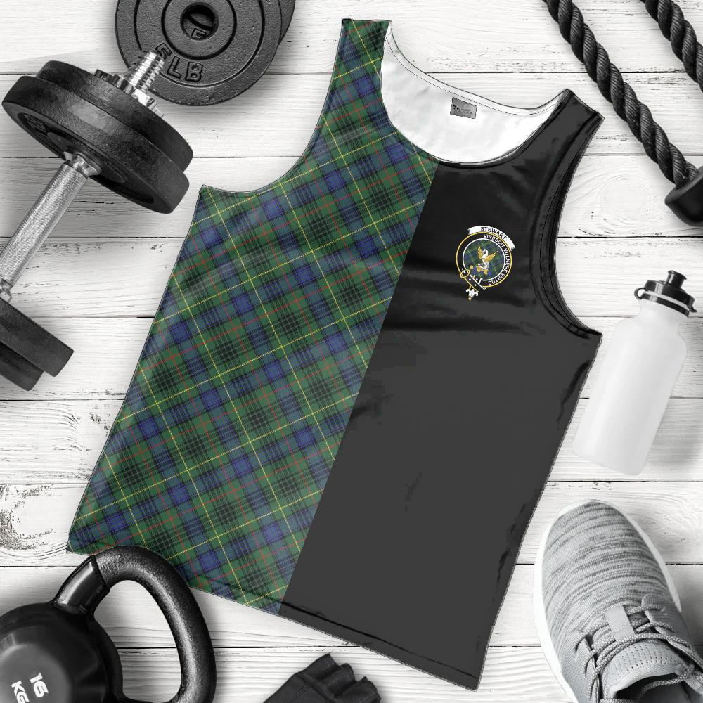 Stewart Hunting Modern Tartan Crest Men's Tank Top - Cross Style