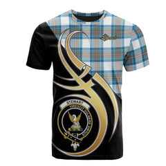 Stewart Muted Blue Tartan T-shirt - Believe In Me Style