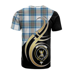 Stewart Muted Blue Tartan T-shirt - Believe In Me Style