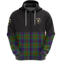 Stewart of Appin Hunting Modern Clan Half Of Tartan Zipper Hoodie