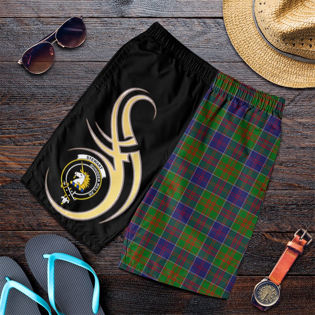 Stewart of Appin Hunting Modern Tartan Crest Men's Short PM8