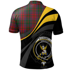 Stewart of Urrard Tartan Polo Shirt - Royal Coat Of Arms Style