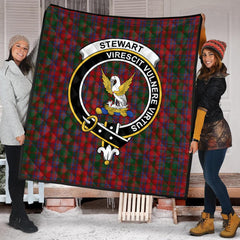 Stewart of Urrard Tartan Crest Quilt