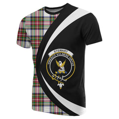 Stewart Dress Modern Tartan Crest Circle T-shirt