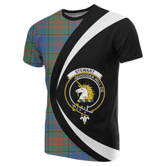 Stewart of Appin Hunting Ancient Tartan Crest Circle T-shirt