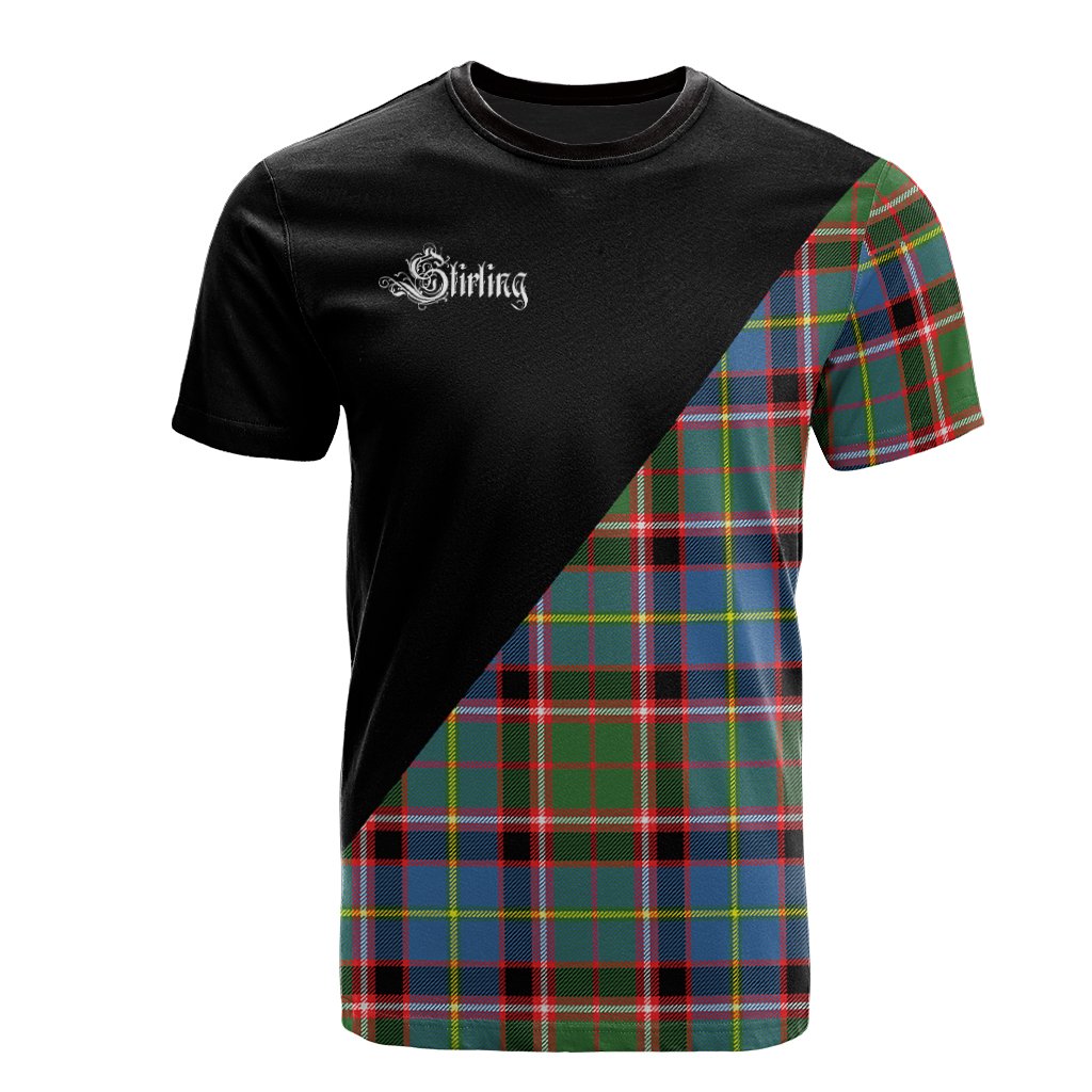 Stirling Bannockburn Tartan - Military T-Shirt