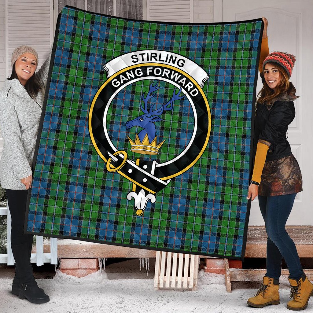 Stirling Tartan Crest Quilt