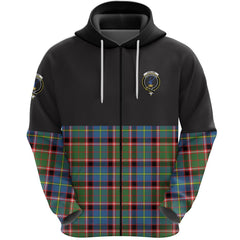 Stirling Bannockburn Clan Half Of Tartan Zipper Hoodie
