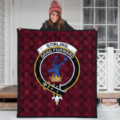 Stirling of Keir Tartan Crest Quilt