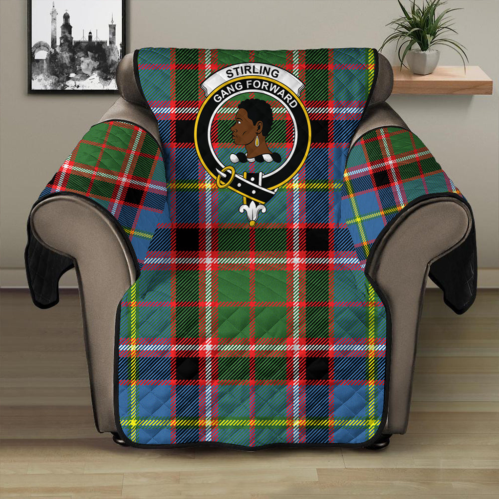 Stirling & Bannockburn District Tartan Crest Sofa Protector