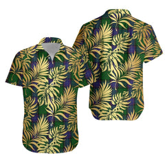 Storrie Tartan Vintage Leaves Hawaiian Shirt