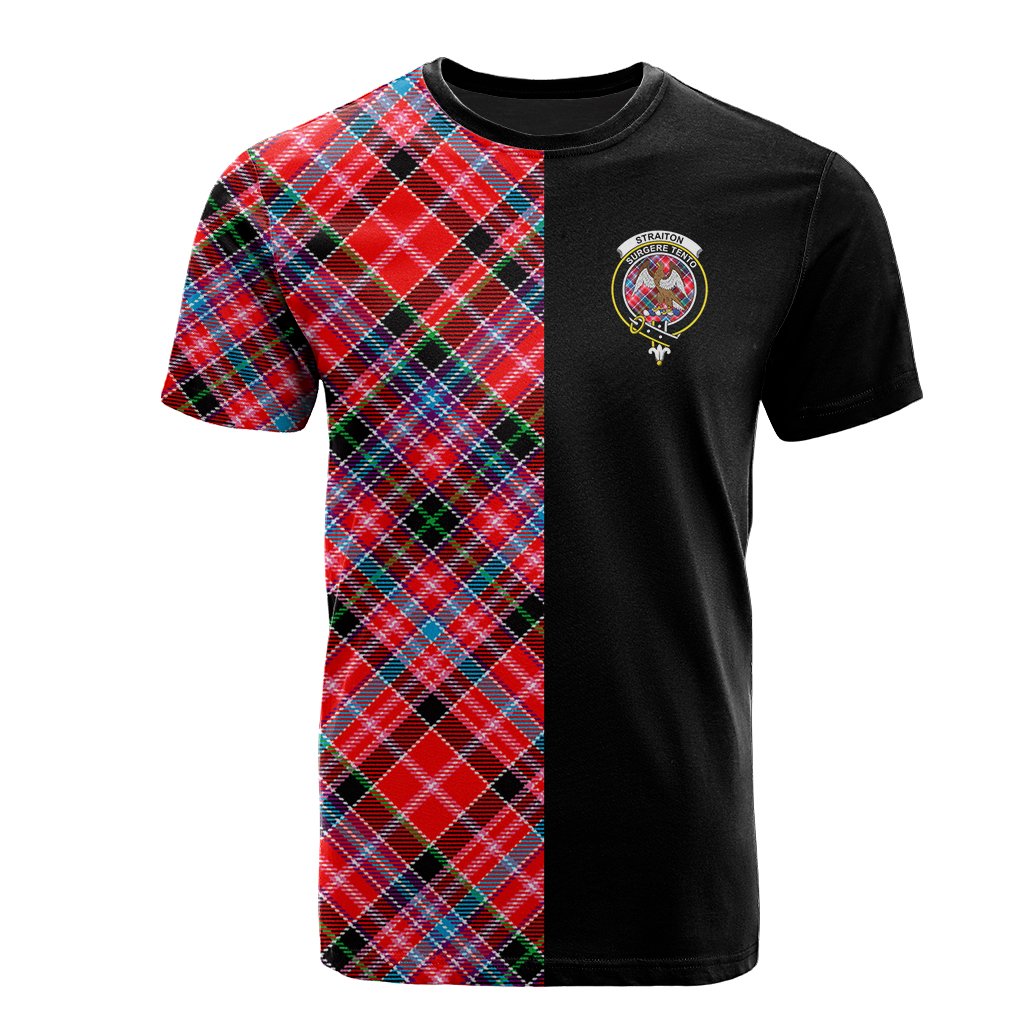 Straiton Tartan T-Shirt Half of Me - Cross Style