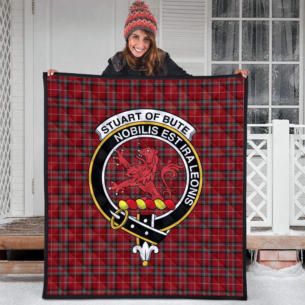 Stuart of Bute Tartan Crest Quilt