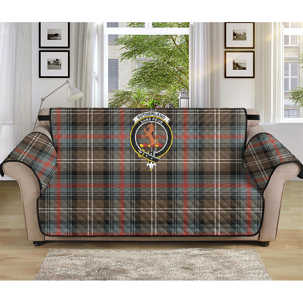 Sutherland Weathered Tartan Crest Sofa Protector