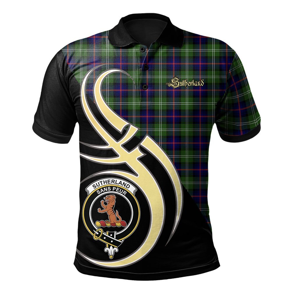 Sutherland Modern Tartan Polo Shirt - Believe In Me Style