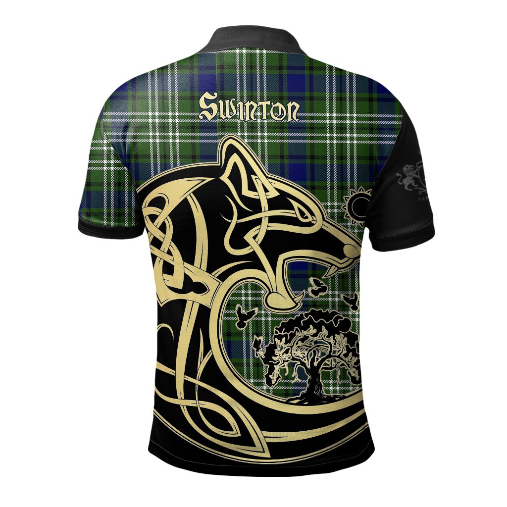 Swinton Tartan Polo Shirt Viking Wolf