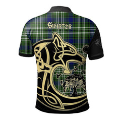 Swinton Tartan Polo Shirt Viking Wolf