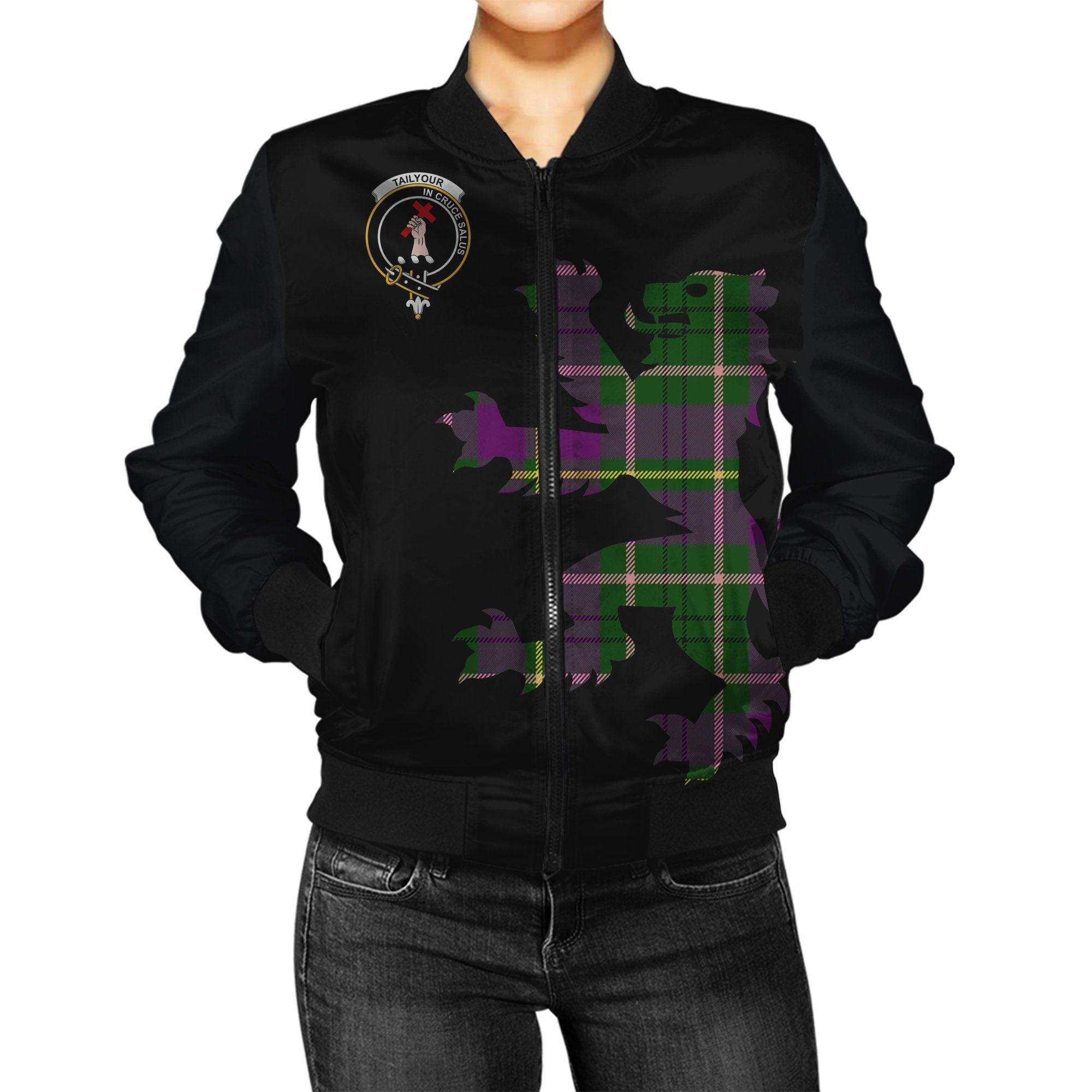 Tailyour (or Taylor) Tartan Bomber Jacket Lion & Thistle