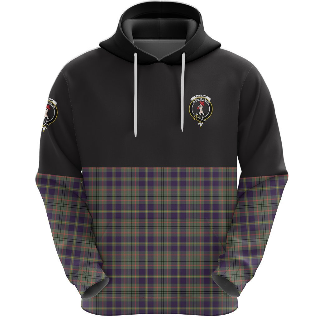 Taylor Weathered Clan Half Of Tartan Hoodie