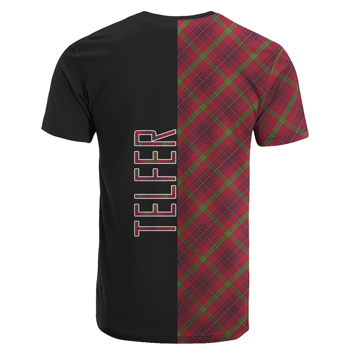 Telfer Tartan T-Shirt Half of Me - Cross Style