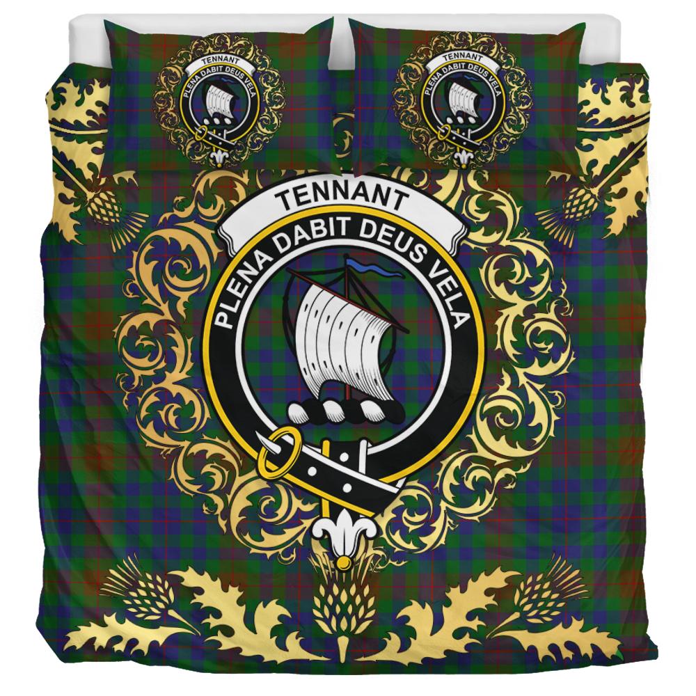 Tennant 03 Tartan Crest Bedding Set - Golden Thistle Style