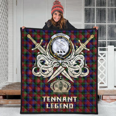 Tennant Tartan Crest Legend Gold Royal Premium Quilt