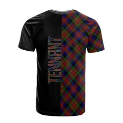 Tennant Tartan T-Shirt Half of Me - Cross Style