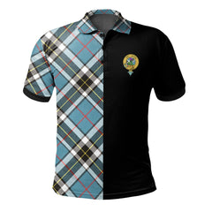 Thomson Tartan Polo Shirt Half of Me - Cross Style