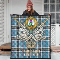 Thomson Tartan Crest Legend Gold Royal Premium Quilt