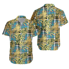 Thomson Tartan Vintage Leaves Hawaiian Shirt