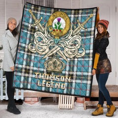 Thomson Tartan Crest Legend Gold Royal Premium Quilt