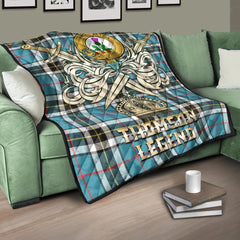 Thomson Tartan Crest Legend Gold Royal Premium Quilt