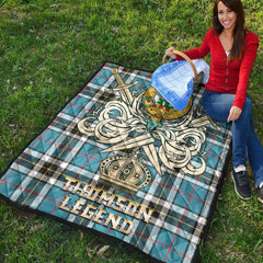 Thomson Tartan Crest Legend Gold Royal Premium Quilt