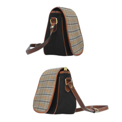 Thomson Camel Tartan Saddle Handbags