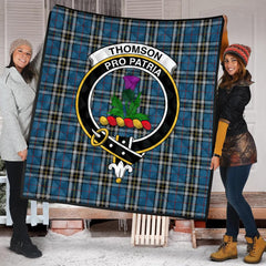 Thomson Dress Blue Tartan Crest Quilt