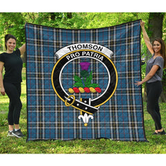 Thomson Dress Blue Tartan Crest Quilt