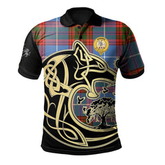 Trotter Tartan Polo Shirt Viking Wolf