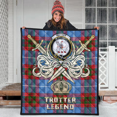 Trotter Tartan Crest Legend Gold Royal Premium Quilt