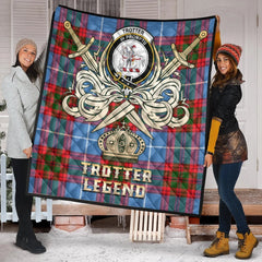 Trotter Tartan Crest Legend Gold Royal Premium Quilt