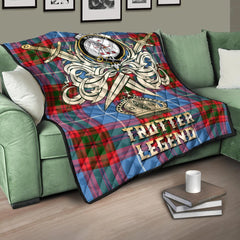 Trotter Tartan Crest Legend Gold Royal Premium Quilt