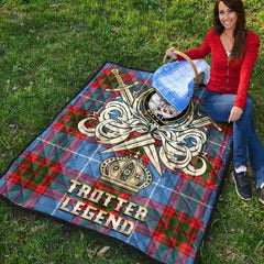 Trotter Tartan Crest Legend Gold Royal Premium Quilt
