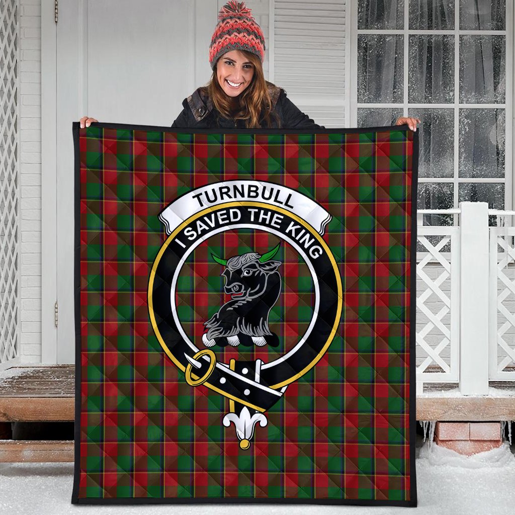 Turnbull Dress Tartan Crest Quilt